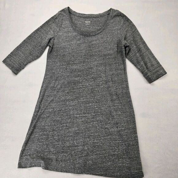 Mossimo Supply Co 3/4 Sleeve Long tunic style Shirt Women Large Gray Round Neck. - Picture 2 of 2
